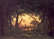 Theodore Rousseau The Forest of Fontainebleau, Morning china oil painting artist